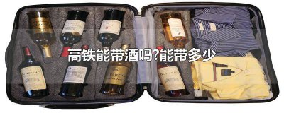 ​高铁上可以带酒吗?可以带多少毫升 高铁上可以带酒吗?可以带多少瓶