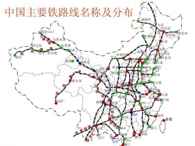 ​中国“铁老大”总部分布图，北方强于南方