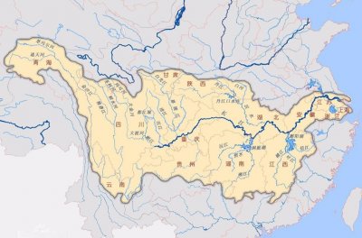 ​长江干流经过的11个省级行政区