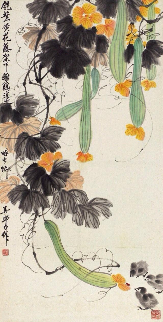 南瓜寓意是什么（盘点国画里的瓜果蔬菜美好寓意）