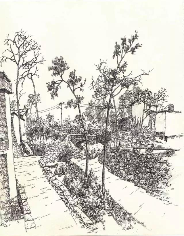 简单好画的风景速写 初学者（风景速写不会画）(22)