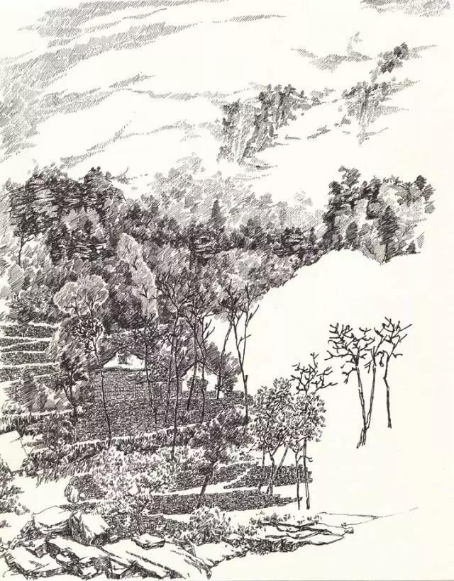 简单好画的风景速写 初学者（风景速写不会画）(17)