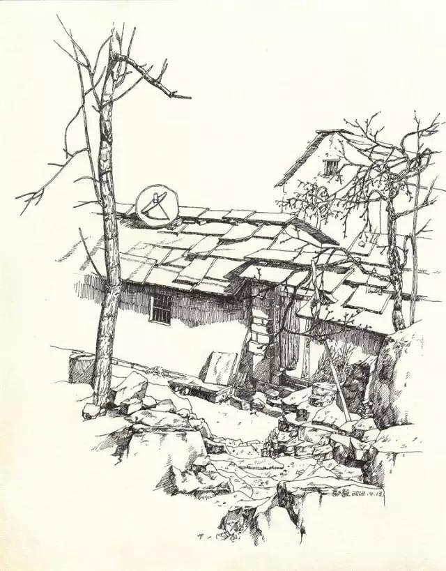 简单好画的风景速写 初学者（风景速写不会画）(20)