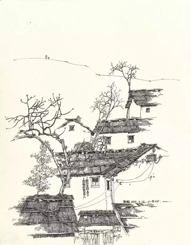 简单好画的风景速写 初学者（风景速写不会画）(25)