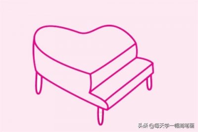 ​每天学一幅简笔画-钢琴简笔画简单画法步骤图片大全