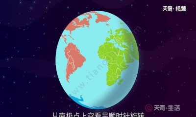 ​地球自转方向为什么是逆时针,北半球地球自转方向是顺时针还是逆时针