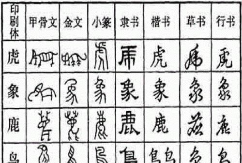 汉字的演变过程有8个