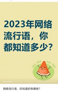 ​2023十大网络用语，有你熟悉的吗？