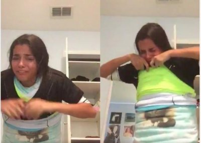 ​美国女子挑战穿百件衣服却无法脱掉 险些窒息