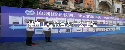​禁毒工程命名为什么工程