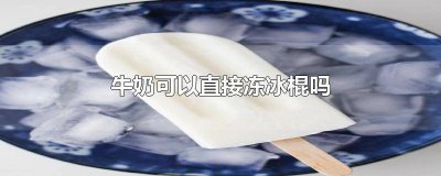 ​纯牛奶能冰冻成冰棍吃吗 牛奶可以冷冻成冰棍吗