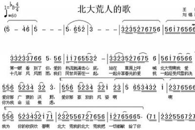 ​北大荒人的歌词曲