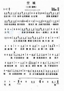 ​空城歌词王菲（空城歌词介绍）