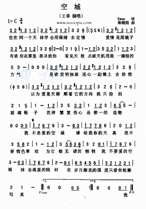 空城歌词王菲（空城歌词介绍）