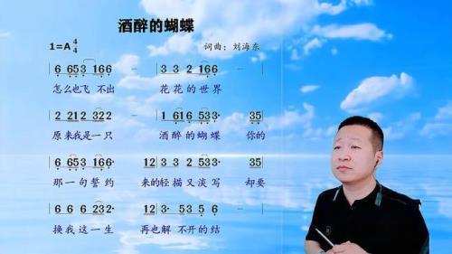 酒醉的蝴蝶歌词版原唱