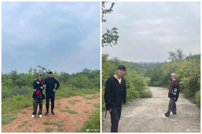 鹿晗晒与邓超秋游合照画风清奇 网友调侃